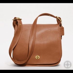 COACH Stewardess Shoulder Bag in British Tan!